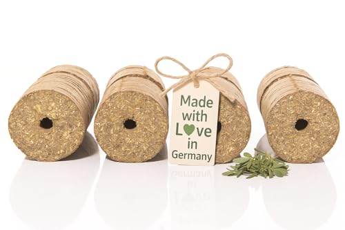 LAX Wiesenprodukte Luzerneblöcke mit Loch für Pferde I Nachfüllpack für Spielseil I Gesunde Raufutter Snacks aus 100% Luzerne (3 kg Pack, Luzerne) von LAX