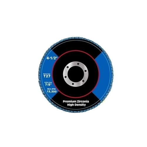 2 Stück Zirkonia-Schleifscheiben, Fächerscheiben, 115 mm, Schleifscheiben, Metall, Holz, Polier-Schleifwerkzeug, 4,5 Zoll(80) von LAXALO