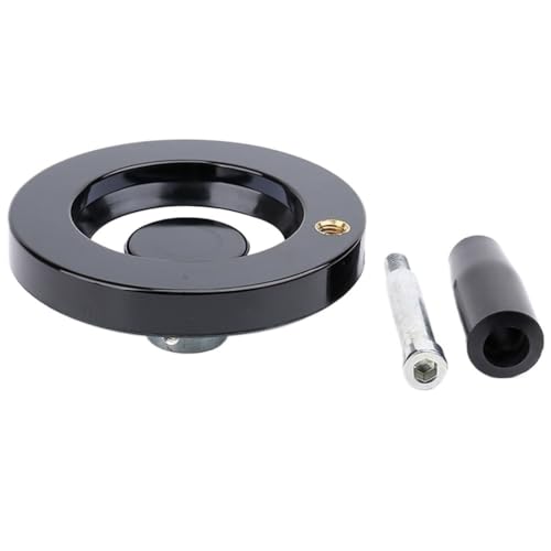LAXALO 1 Stück nicht faltbarer Griff mit M5 M6-Gewindebohrung oben, Handrad aus Aluminiumlegierung, Bakelit-Fräsmaschine(200mm x 20mm) von LAXALO