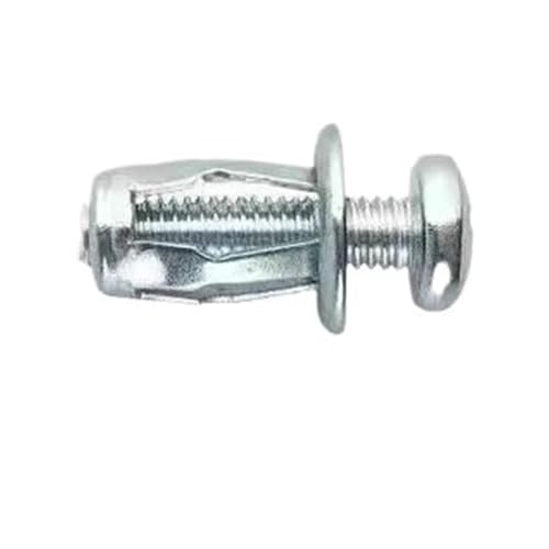LAXALO 10 Stück blütenblattförmige Metallnietmuttern mit Schraube, M4 M5 M6 M8 Langlebige Blütenblattnietmuttern for die Plattenmontage(M5x25) von LAXALO