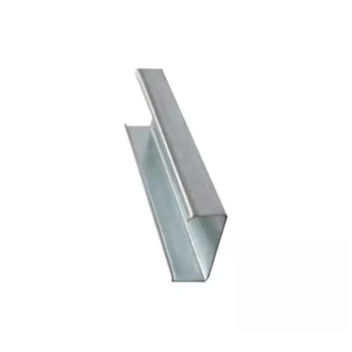 LAXALO 10 Stück langlebige Aluminium-U-Profilbleche for die Dichtung unter der Tür, Länge 100–400 mm, Glas-U-Kanalblech(5X5X300MM) von LAXALO