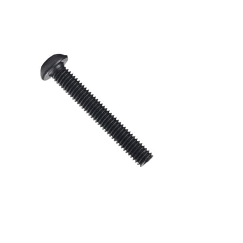 LAXALO 20 Stück M4-Inbusschrauben mit schwarzem Linsenkopf, Innensechskantschraube mit Anti-Lockerung for elektronische Geräte(6mm) von LAXALO