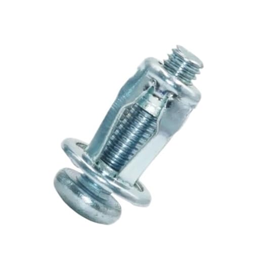 LAXALO 30 Stück leichte Expansionsschrauben mit Blütenblattmuttern, M4 M5 M6 Blütenblattförmige Metallnietmuttern zur Plattenbefestigung(M5x25) von LAXALO