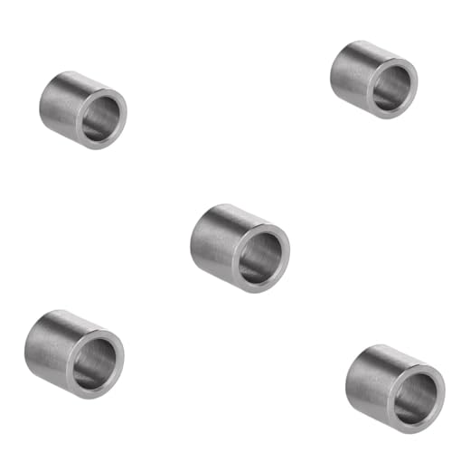 LAXALO 5 Stück 304 Edelstahl Rundgleitlager ohne Gewinde, Rundhohlbuchsenscheibe ohne Gewinde(12x14x10mm) von LAXALO