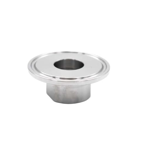 LAXALO Tri-Clamp-Gewindeverbinder aus 304/316L-Stahl mit Innengewinde, gerader Sanitärrohradapter mit Innengewinde, 1 Stück(White,64MM*1INCH) von LAXALO