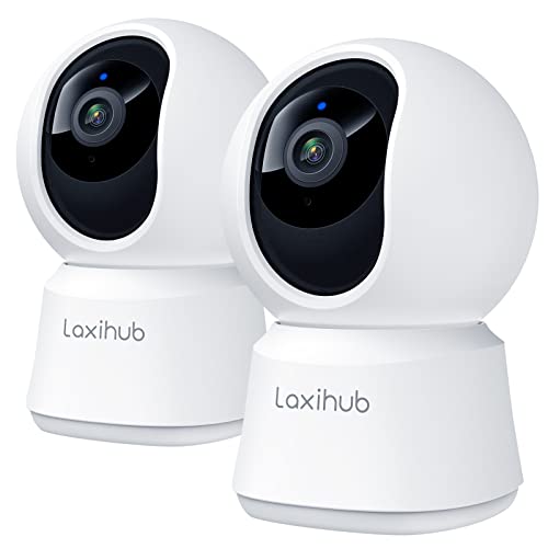 LAXIHUB 360°CAbdeckung Pan Tilt Home Security Cameras 2PC, 1080p Full HD Indoor-Kamera w/Nachtsicht & Zwei-Wege-Audio, Smart Baby Monitor Pet Kamera mit Telefon APP LAXIHUB 360°CAbdeckung Pan Tilt Home Security Cameras 2PC, 1080p Full HD Indoor-Kamera w/Nachtsicht & Zwei-Wege-Audio, Smart Baby Monitor Pet Kamera mit Telefon APP von LAXIHUB
