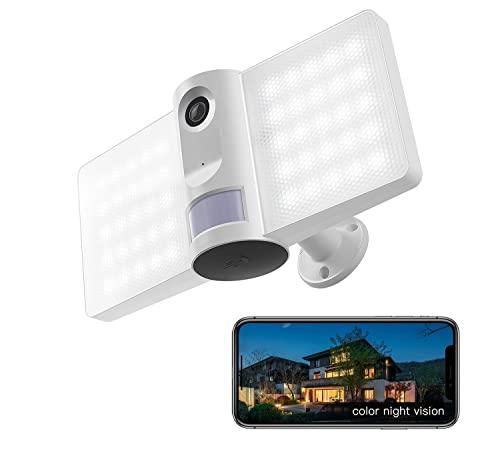 LAXIHUB Überwachungskamera Aussen 1080P-HD-Video, Schwenkbar WLAN Kamera Outdoor, IP65 Wasserdicht, 2-Wege Audio, Kamera überwachung außen Kompatibel mit Alexa & Google Assistant, 1PC von LAXIHUB