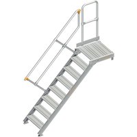 112 Treppe mit Plattform 45° 60cm 8 Stufen - Layher von LAYHER