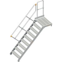 112 Treppe mit Plattform 45° 80cm 9 Stufen - Layher von LAYHER