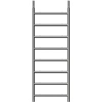 Alu - Standleiter mit 8 Sprossen - Layher von LAYHER