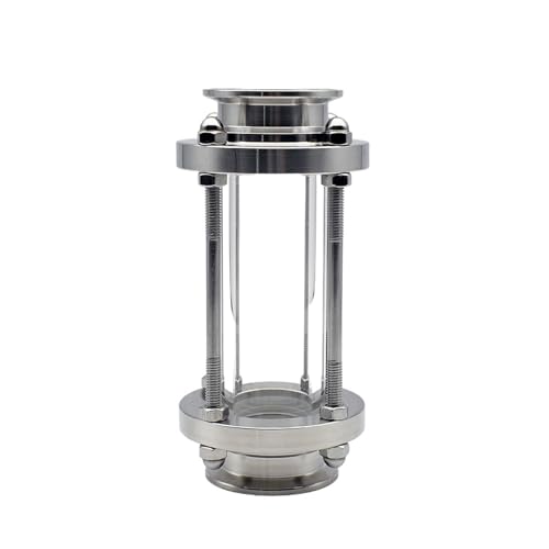 1Pcs Quick Release Schauglas Tri Clamp 304 Edelstahl 1.5 ”2” 2.5 “3” 4” Clover fluss Spiegel Rohr Edelstahl(38mm Ferrule 50.5) von LAYMXNDIO