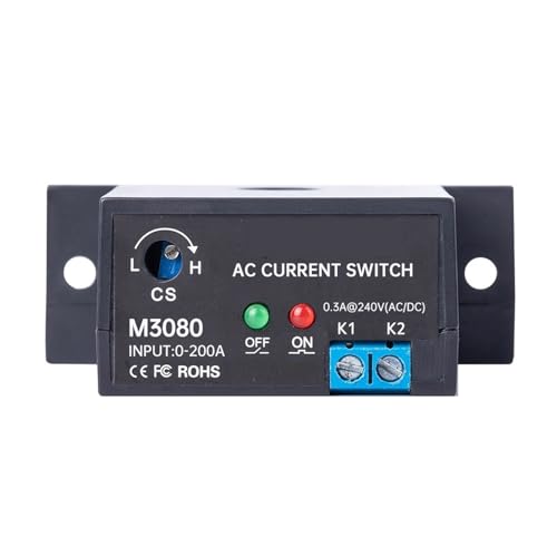 LAYMXNDIO 1 Stücke M3050 M3056 M3060 M3066 M3070 M3076 M3080 M3086 Normal Geschlossen/Offen Stromerkennungsmodul Einstellbarer Stromsensorschalter(M3080 NO 0.2A-200A) von LAYMXNDIO