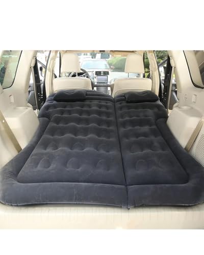 LAYYSD Auto Luftmatratze Für SUV Erwachsene Selbstfahrende Reisen Outdoor Camping 175 * 130 cm Auto Reise Bett Automatische Aufblasbare Beflockung Tuch Luft Matratze(Black) von LAYYSD