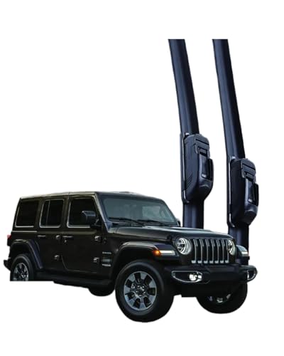 LAYYSD Automotive Scheibenwischer Für Jeep Für Wrangler JL Sport S Sahara Rubicon 2018-2021 Auto-Scheibenwischer U-Typ Weicher Gummi Rahmenlos Ohne Halterung 16"+16" Wischerblätter LAYYSD Automotive Scheibenwischer Für Jeep Für Wrangler JL Sport S Sahara Rubicon 2018-2021 Auto-Scheibenwischer U-Typ Weicher Gummi Rahmenlos Ohne Halterung 16"+16" Wischerblätter von LAYYSD