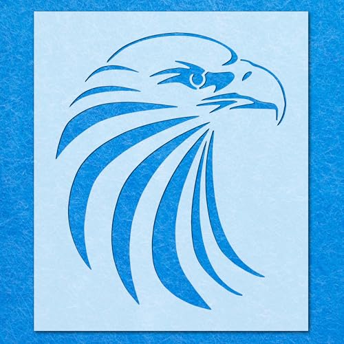 Adlerkopf-Schablone, Mylar-Airbrush-Malerei, Wandkunst, Handwerk Adlerkopf-Schablone, Mylar-Airbrush-Malerei, Wandkunst, Handwerk von LAZER NINJA