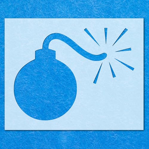 Bomb 02 Schablone, Mylar-Airbrush-Malerei, Wandkunst, Handwerk Bomb 02 Schablone, Mylar-Airbrush-Malerei, Wandkunst, Handwerk von LAZER NINJA