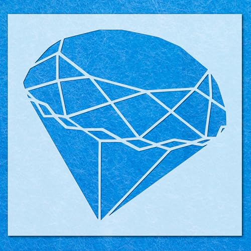 Diamant-Schablone, Mylar-Airbrush-Malerei, Wandkunst Diamant-Schablone, Mylar-Airbrush-Malerei, Wandkunst von LAZER NINJA