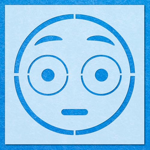 Emoji-Schablone, Mylar-Airbrush-Malerei, Wandkunst, Handwerk Emoji-Schablone, Mylar-Airbrush-Malerei, Wandkunst, Handwerk von LAZER NINJA