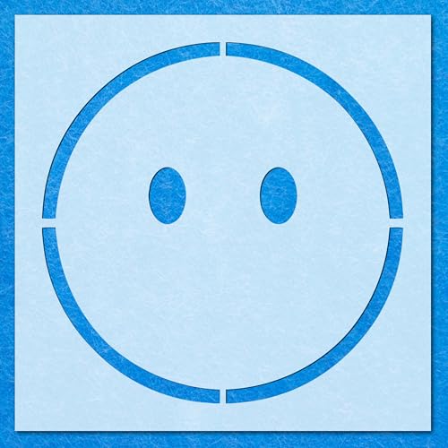 Emoji-Schablone ohne Mund, Mylar-Airbrush-Malerei, Wandkunst, Handwerk von LAZER NINJA