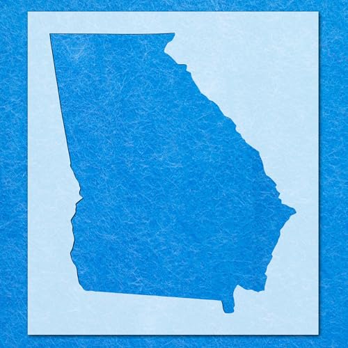 Georgia-Schablone, Mylar-Airbrush-Malerei, Wandkunst, Handwerk Georgia-Schablone, Mylar-Airbrush-Malerei, Wandkunst, Handwerk von LAZER NINJA