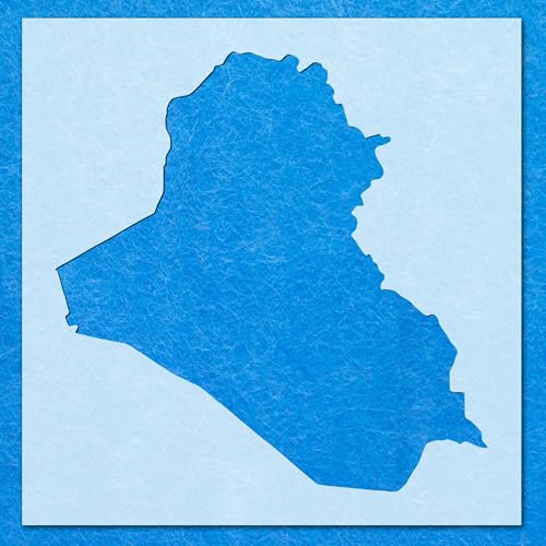 Irak-Schablone, Mylar-Airbrush-Malerei, Wandkunst, Handwerk Irak-Schablone, Mylar-Airbrush-Malerei, Wandkunst, Handwerk von LAZER NINJA