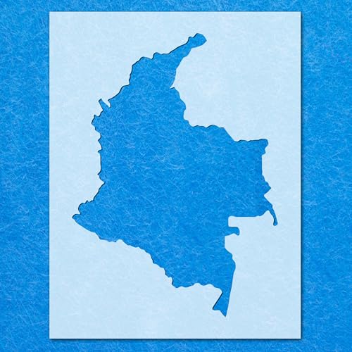 Kolumbien-Schablone, Mylar-Airbrush-Malerei, Wandkunst, Handwerk Kolumbien-Schablone, Mylar-Airbrush-Malerei, Wandkunst, Handwerk von LAZER NINJA