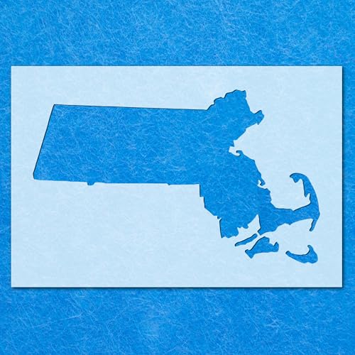 Massachusetts Schablone, Mylar-Airbrush-Malerei, Wandkunst, Handwerk Massachusetts Schablone, Mylar-Airbrush-Malerei, Wandkunst, Handwerk von LAZER NINJA