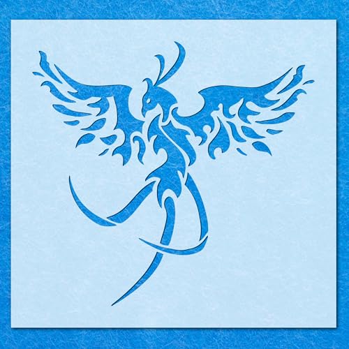 Phoenix-Schablone, Mylar-Airbrush-Malerei, Wandkunst, Handwerk Phoenix-Schablone, Mylar-Airbrush-Malerei, Wandkunst, Handwerk von LAZER NINJA