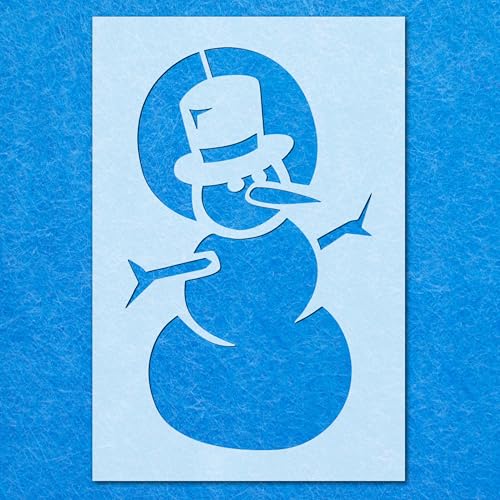Schablone Schneemann 07, Mylar, Airbrush, Malerei, Wandkunst, Handwerk Schablone Schneemann 07, Mylar, Airbrush, Malerei, Wandkunst, Handwerk von LAZER NINJA