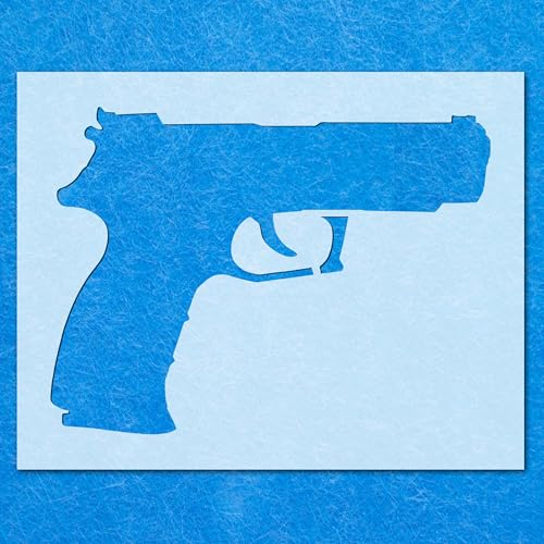 Schablone für Handfeuerwaffen, Mylar, Airbrush, Malerei, Wandkunst Schablone für Handfeuerwaffen, Mylar, Airbrush, Malerei, Wandkunst von LAZER NINJA