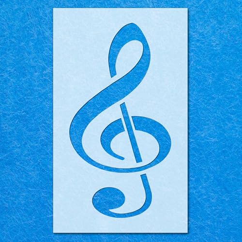 Schablone für Violinschlüssel, Mylar, Airbrush, Malerei, Wandkunst, Handwerk Schablone für Violinschlüssel, Mylar, Airbrush, Malerei, Wandkunst, Handwerk von LAZER NINJA