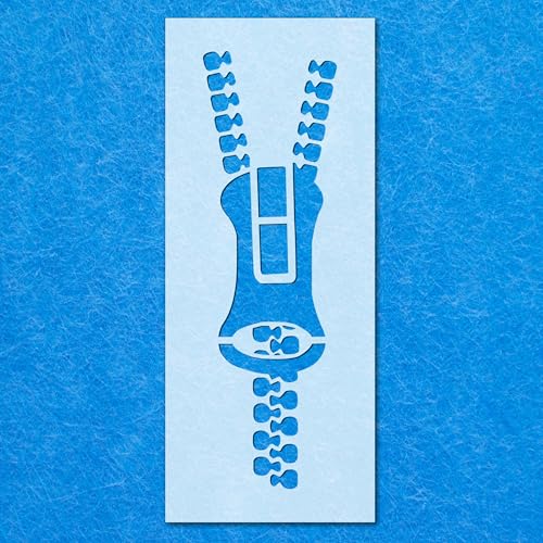 Schablone mit Reißverschluss, Mylar-Airbrush-Malerei, Wandkunst Schablone mit Reißverschluss, Mylar-Airbrush-Malerei, Wandkunst von LAZER NINJA