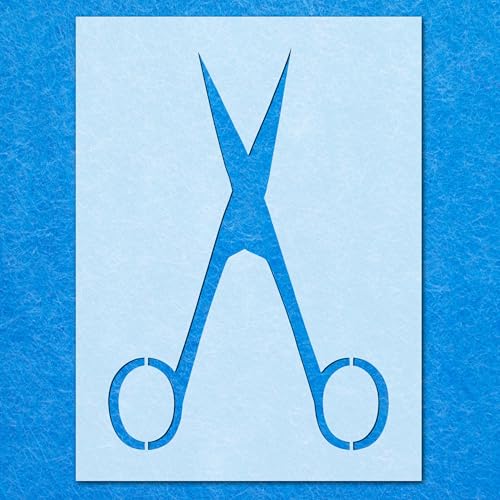 Schablone mit Schere, Mylar, Airbrush, Malerei, Wandkunst Schablone mit Schere, Mylar, Airbrush, Malerei, Wandkunst von LAZER NINJA