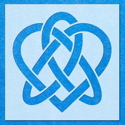 Schablone mit keltischem Knoten, Herz, Mylar, Airbrush, Malerei, Wandkunst, Handwerk Schablone mit keltischem Knoten, Herz, Mylar, Airbrush, Malerei, Wandkunst, Handwerk von LAZER NINJA