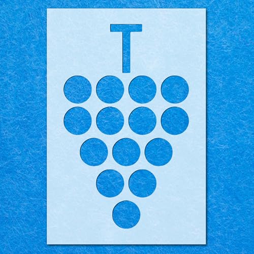 Trauben-Schablone, Mylar-Airbrush-Malerei, Wandkunst, Handwerk Trauben-Schablone, Mylar-Airbrush-Malerei, Wandkunst, Handwerk von LAZER NINJA