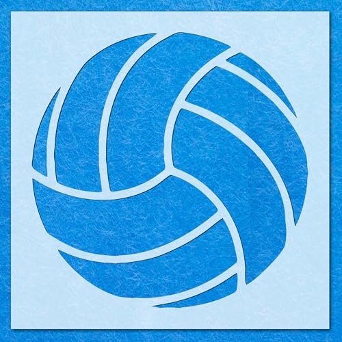 Volleyball-Schablone, Mylar-Airbrush-Malerei, Wandkunst, Handwerk Volleyball-Schablone, Mylar-Airbrush-Malerei, Wandkunst, Handwerk von LAZER NINJA
