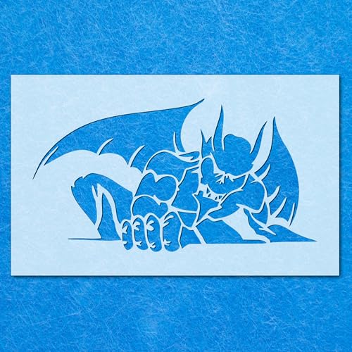 Wasserspeier-Schablone, Mylar-Airbrush-Malerei, Wandkunst, Handwerk Wasserspeier-Schablone, Mylar-Airbrush-Malerei, Wandkunst, Handwerk von LAZER NINJA