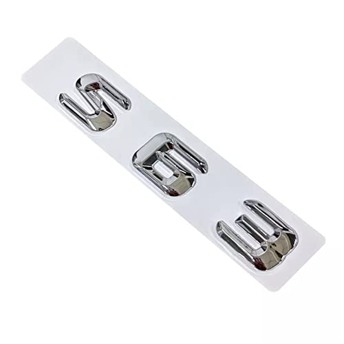LAZIRO 3D ABS Buchstaben Auto Kofferraum Abzeichen G63 S63 E63 C63 Emblem Logo Passend for Mercedes Passend for AMG W205 W204 W213 W212 W222 W221 W463 Zubehör (Color : S63) von LAZIRO
