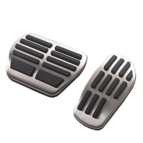 LAZIRO Sport-Edelstahl-Kraftstoffbrems-Fußstütze-Pedal Matte Fit for Renault Fit for Clio Duster Scenic 3 Fit for Talisman Megane Fit for Espace (Color : at) von LAZIRO