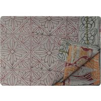 One Of Kind Vintage Kantha Quilt Reversible Decke Werfen von LArtisanale