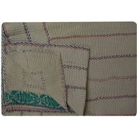 Vintage Kantha Quilt, Decken, Handgemacht, Recycelte Decke, Handgemachter Quilts von LArtisanale