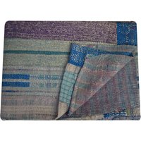 Vintage Kantha Quilt, Sari Handgemachte Decke, Boho Twin Size Werfen, Recycelte Decke von LArtisanale