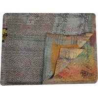 Vintage Kantha Quilt, Sari Handgemachte Decke, Boho Twin Size Werfen, Recycelte Decke von LArtisanale