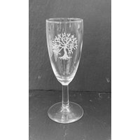 Baum Des Lebens Gravierte Prosecco-Flöte-Glas-Geschenk von LAtelierLaserProduct