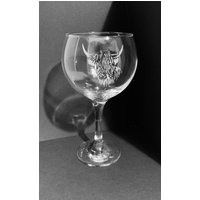 Highland Kuh Graviertes Gin Glas Ballon Geschenk von LAtelierLaserProduct