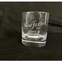 Personalisierter Pate Whisky Glas Taufpate Geschenk von LAtelierLaserProduct