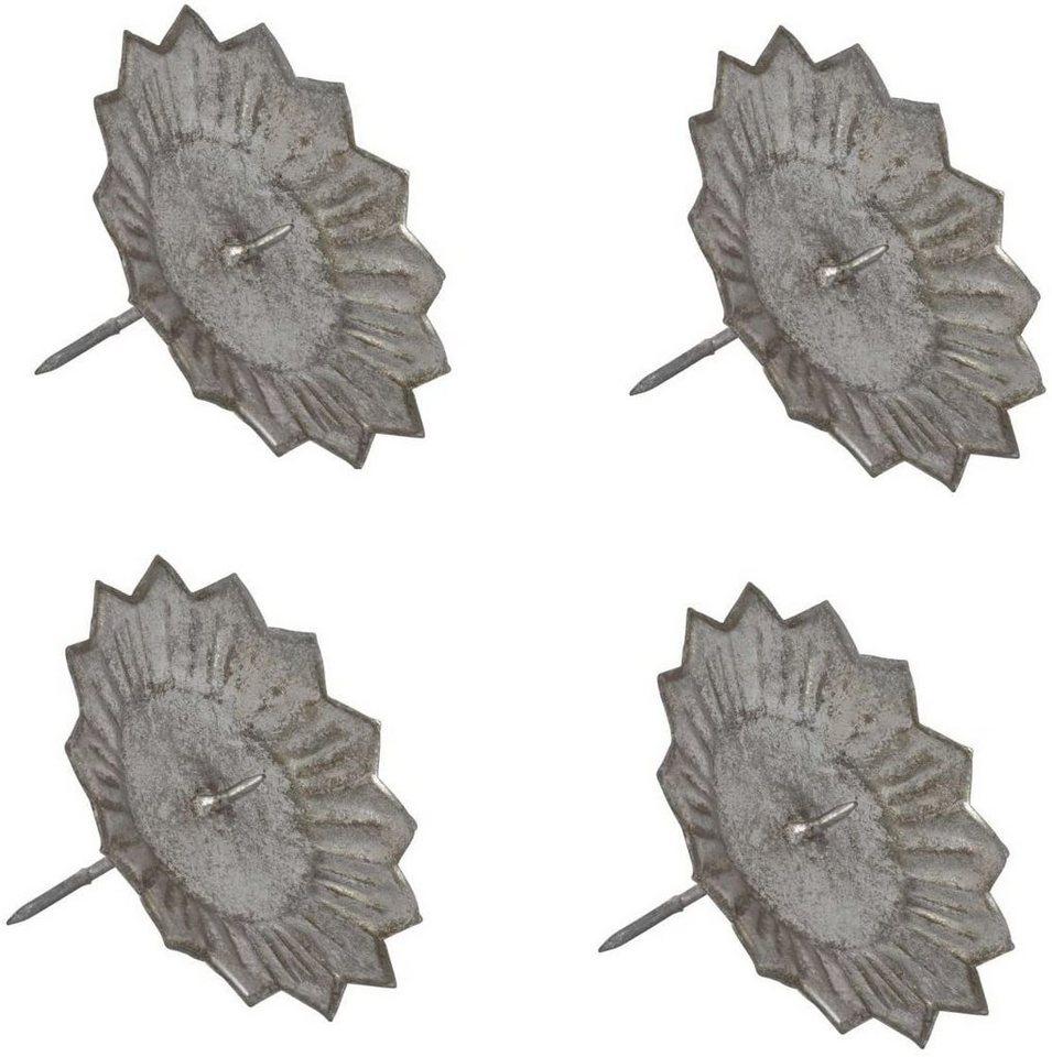 LB H&F Lilienburg Adventskranz 4 Stück Kerzenstecker Kerzenhalter Kerzenpics Adventskranz von LB H&F Lilienburg