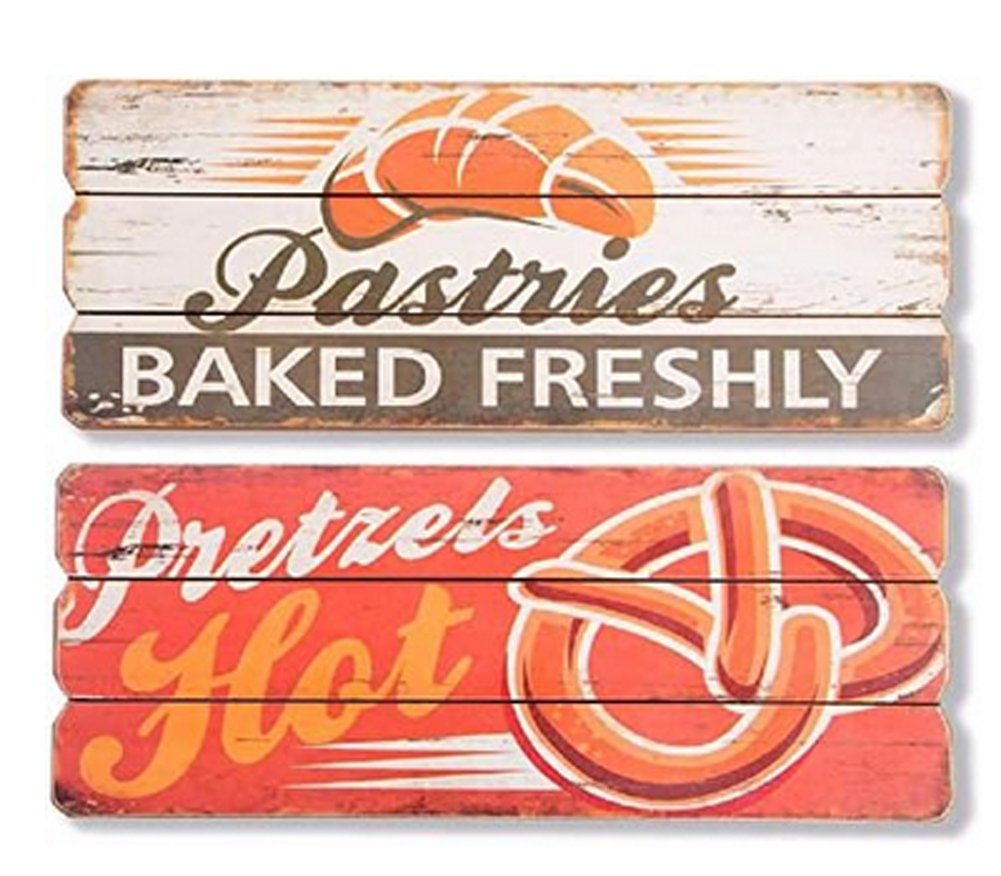 LB H&F Lilienburg Holzbild 2er SET Schild Bild Wandschild Holzschild Holz MDF Küche, (Dekoschild Wandbild Shabby Vintage Retro Nostalgie Spruch Text Shabby Hygge Bäckerei Gebäck Cafe Restaurant Bar), Essen Kochen Backen Wanddeko XL Muffin Kuchen Cupcakes Groß LB H&F Lilienburg Holzbild 2er SET Schild Bild Wandschild Holzschild Holz MDF Küche, (Dekoschild Wandbild Shabby Vintage Retro Nostalgie Spruch Text Shabby Hygge Bäckerei Gebäck Cafe Restaurant Bar), Essen Kochen Backen Wanddeko XL Muffin Kuchen Cupcakes Groß von LB H&F Lilienburg