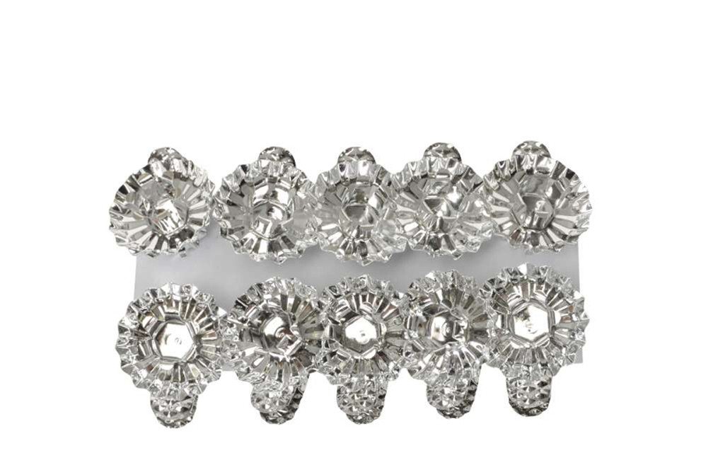 LB H&F Lilienburg Kerzenhalter 10er SET Kerzenhalter Halter Halterung Christbaumkerzen silber (Set, Befestigung Clips Kerzenclip Metall Tannenbaum Klammer), Baumkerzenhalter Weihnachtsbaum echte Kerzen Baumkerzen von LB H&F Lilienburg