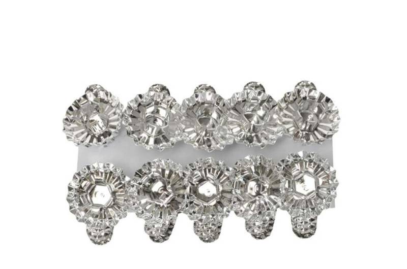 LB H&F Lilienburg Kerzenhalter 10er SET Kerzenhalter Halter Halterung Christbaumkerzen silber (Set, Befestigung Clips Kerzenclip Metall Tannenbaum Klammer), Baumkerzenhalter Weihnachtsbaum echte Kerzen Baumkerzen von LB H&F Lilienburg